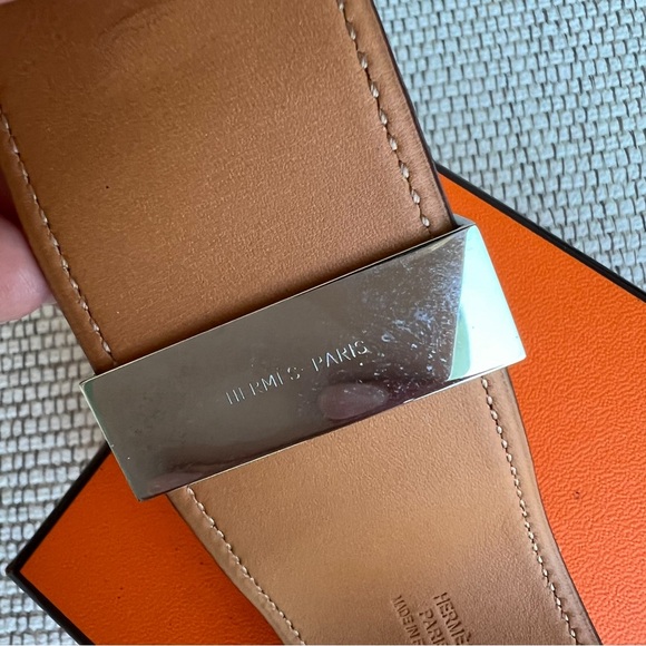 Hermes Epsom Collier De Chien CDC Bracelet in Rouge Casaque - Picture 6 of 7